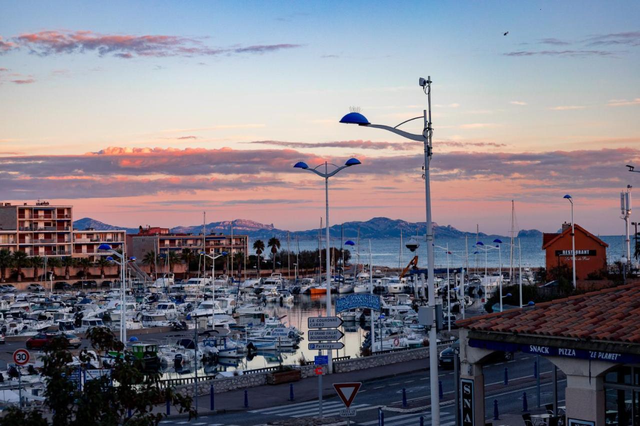 Terrasse Vue Mer Et Port, Hyper Centre Sausset-les-Pins Bagian luar foto
